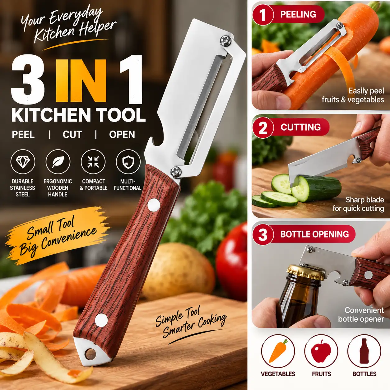Multifunctional Peeler